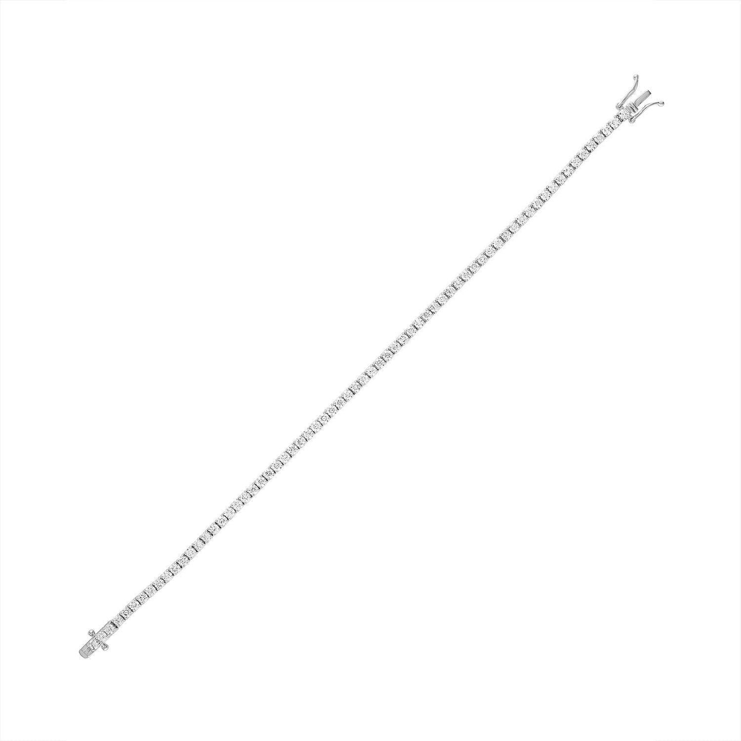 14K White Gold Diamond Tennis Bracelet