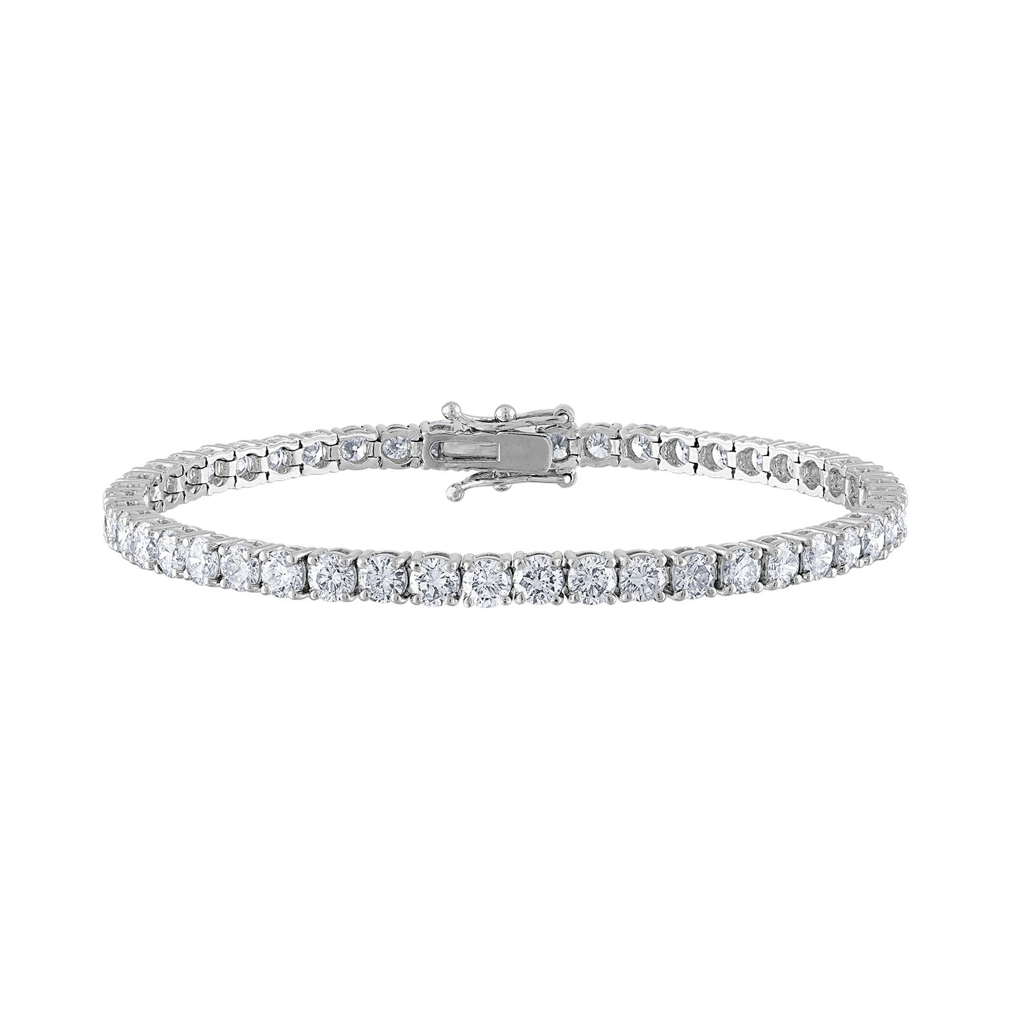 14K White Gold Diamond Tennis Bracelet