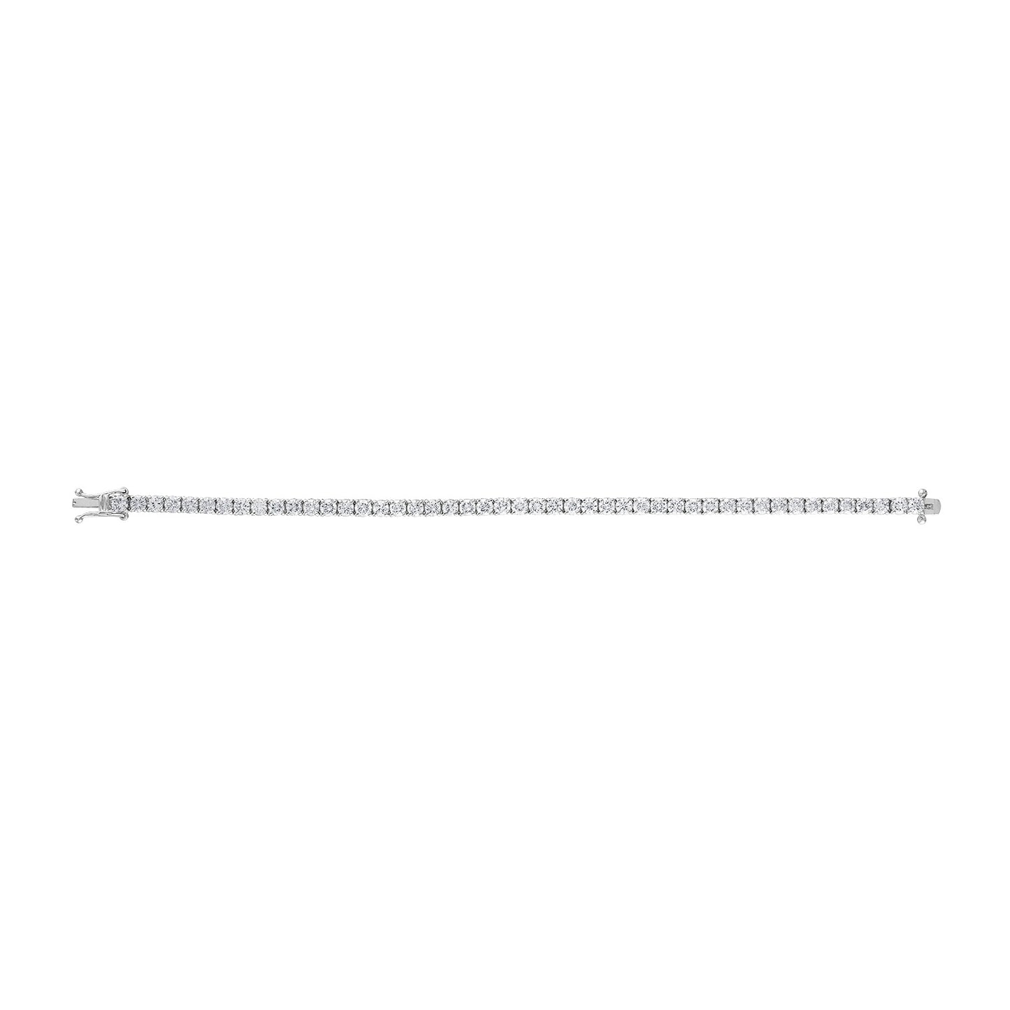 14K White Gold Diamond Tennis Bracelet