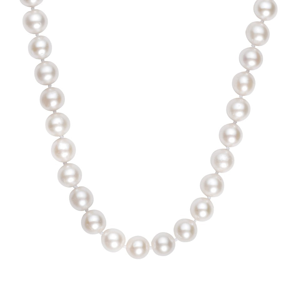 14K Yellow Gold Pearl Necklace