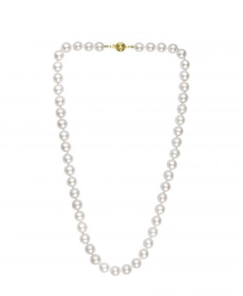 14K Yellow Gold Pearl Necklace